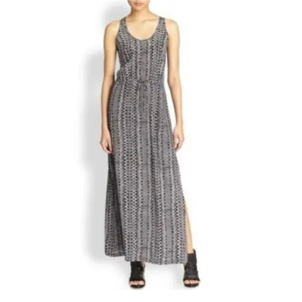 Joie Black & White Patterned Maxi Dress